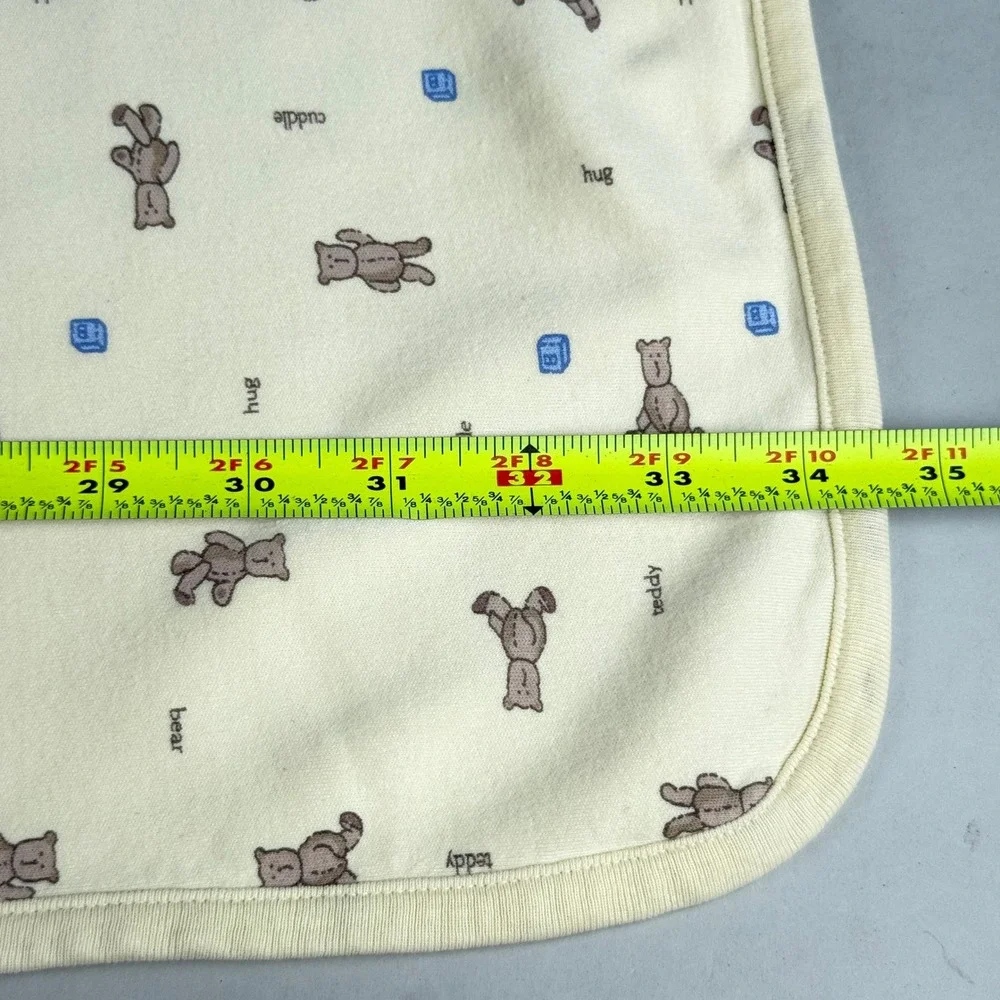Baby Gap Teddy Bear Cotton Receiving Blanket Toy 34
